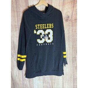 NFL Pittsburgh Steelers Women Hoodie X Large Soft French Terry Tunic